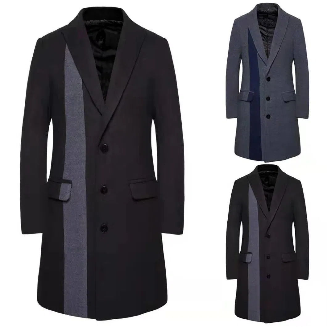 Overcoat Men Customized Woolen Cashmere Man Wool Winter Coat with High Quality