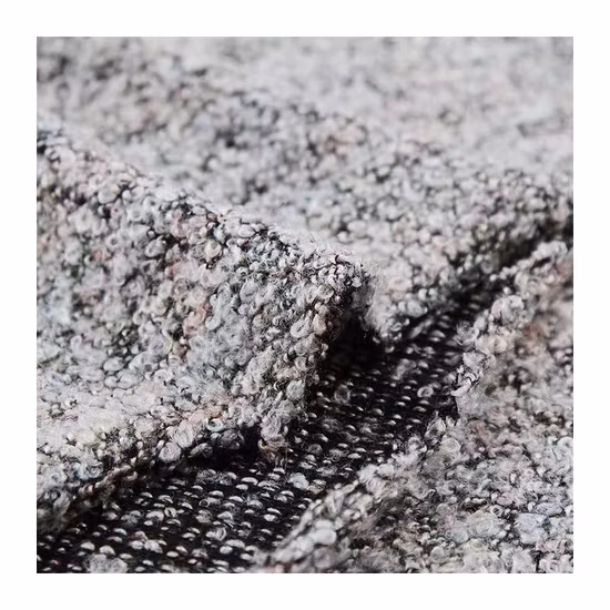 Winter-schwerer Kaschmir-Melange-Schlingengarn-Acryl/Poly/Nylon-Hacci-Tweed-Strickstoff für Pullover